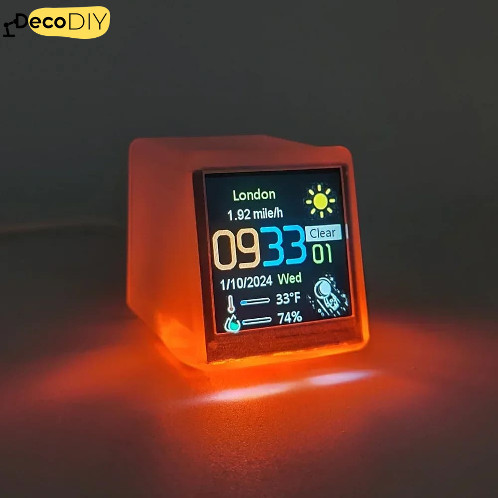 DecoDIY™ Smart WiFi Weather Clock